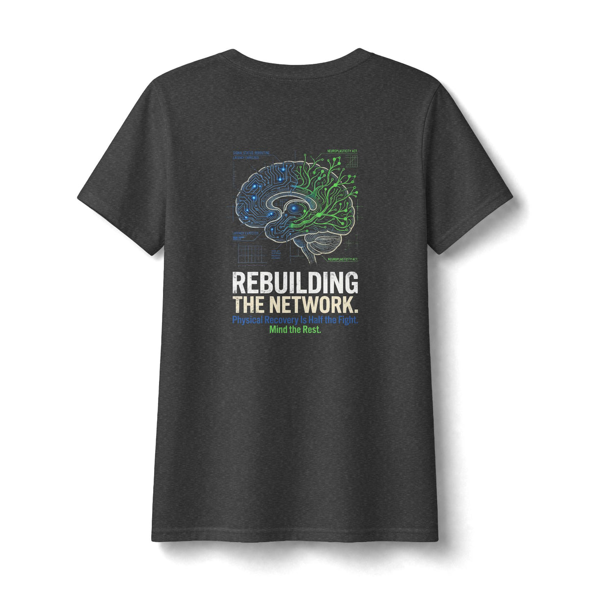 Rebuilding The Network V Neck | Post-Stroke Depression & Neuroplasticity Heavyweight V Neck