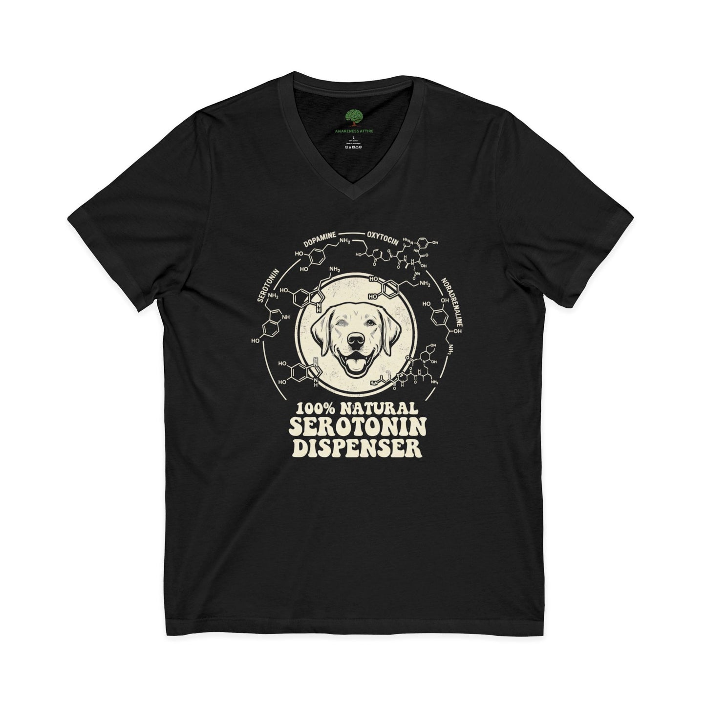 Dispenser Dog T-Shirt — 100% Natural Retro Pup Graphic Tee