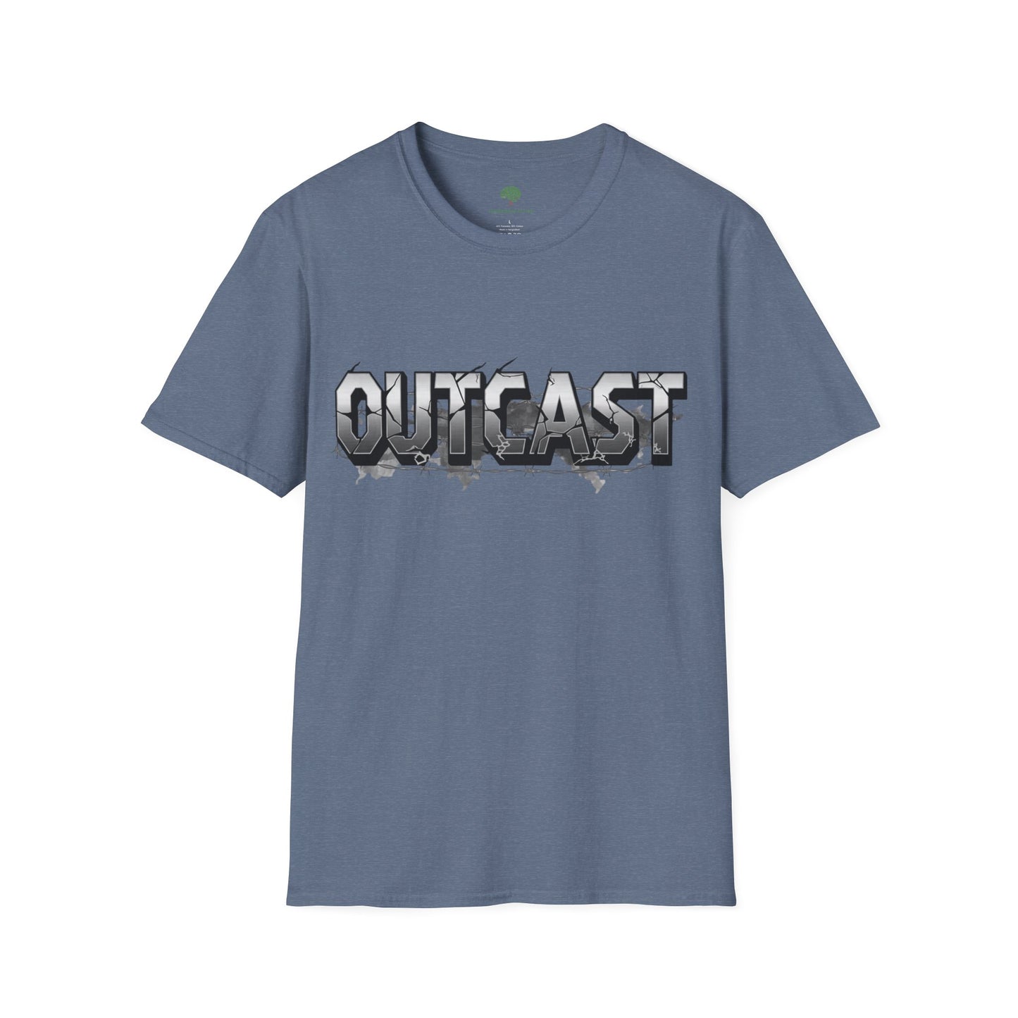 "Outcast" T-Shirt | Minimalist Typography Slogan Tee