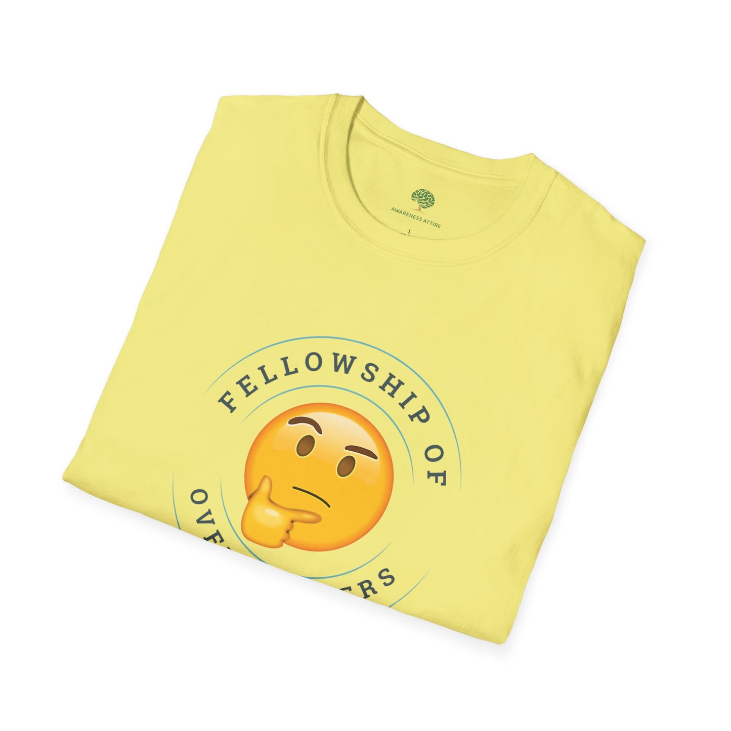 Funny Anxiety Graphic Tee - Fellowship of Overthinkers