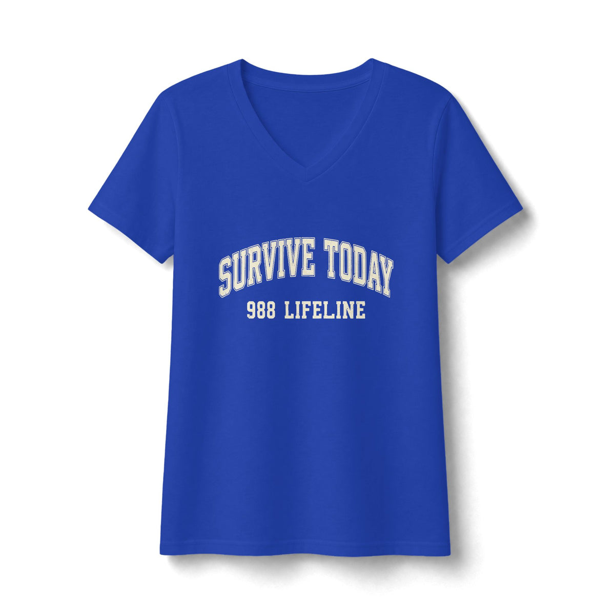 Survive Today 988 Lifeline V-Neck/Suicide Awareness