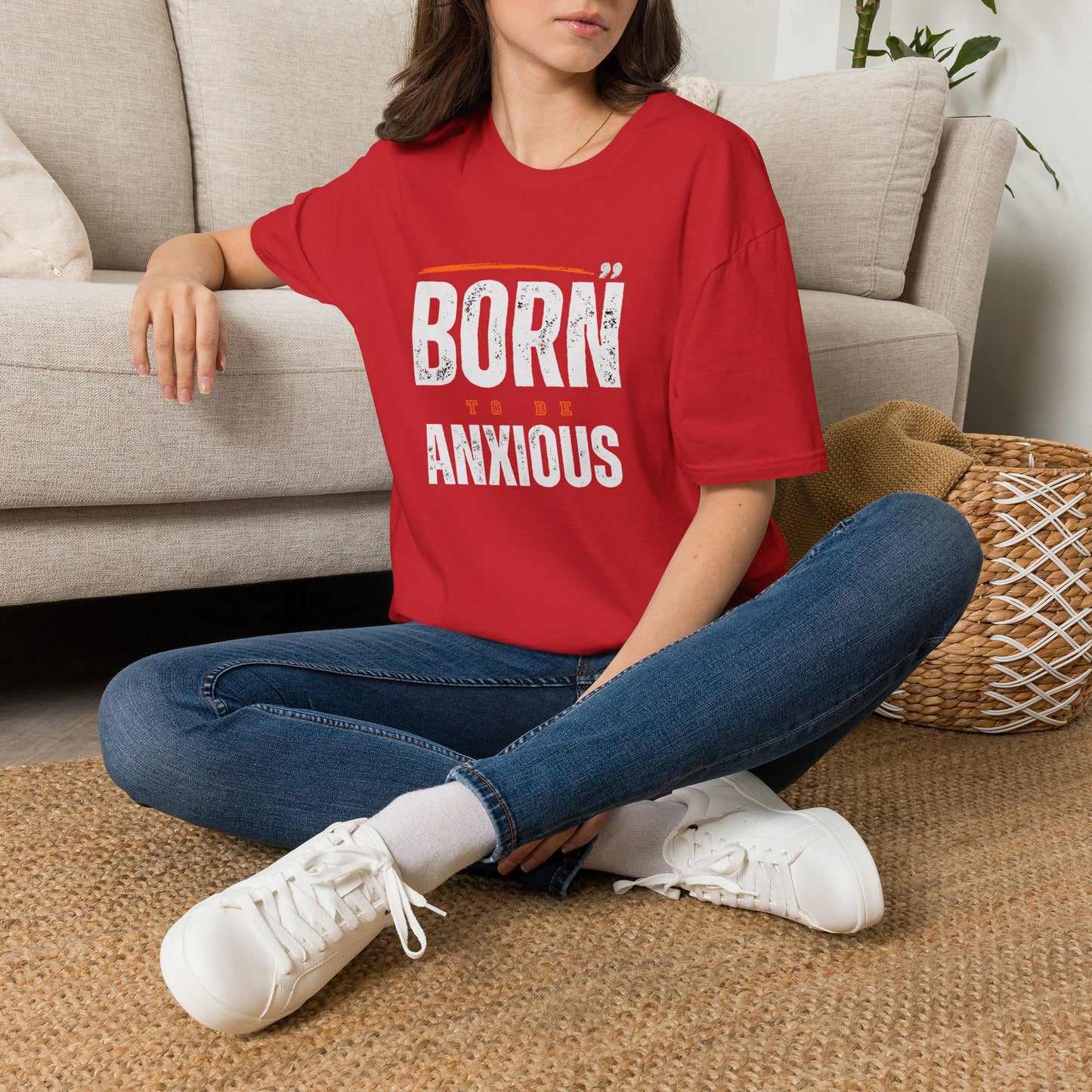 Born To Be Anxious Graphic Tee | Relatable Anxiety Apparel