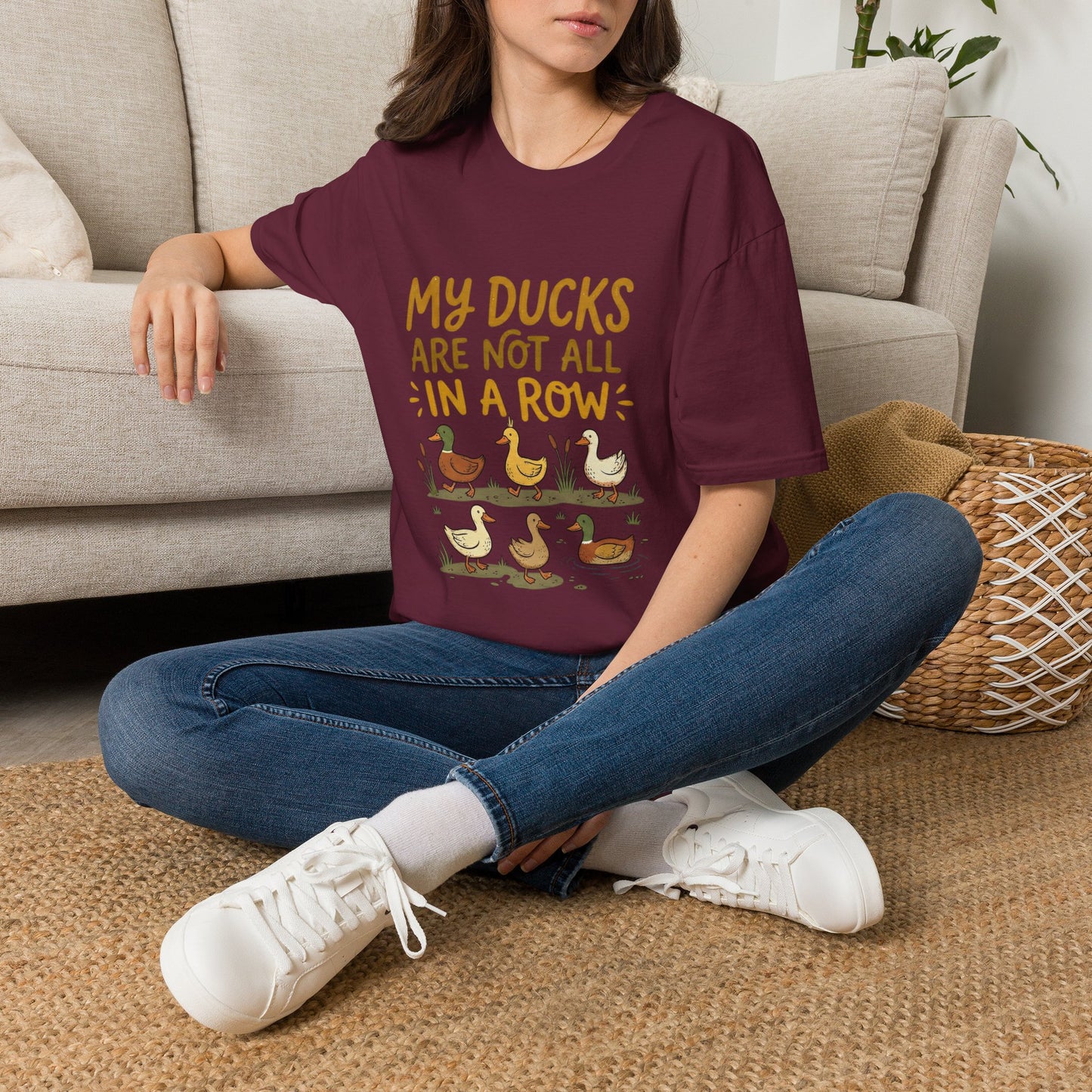 “My Ducks Are Not All In A Row” Cute Duck Graphic Tee