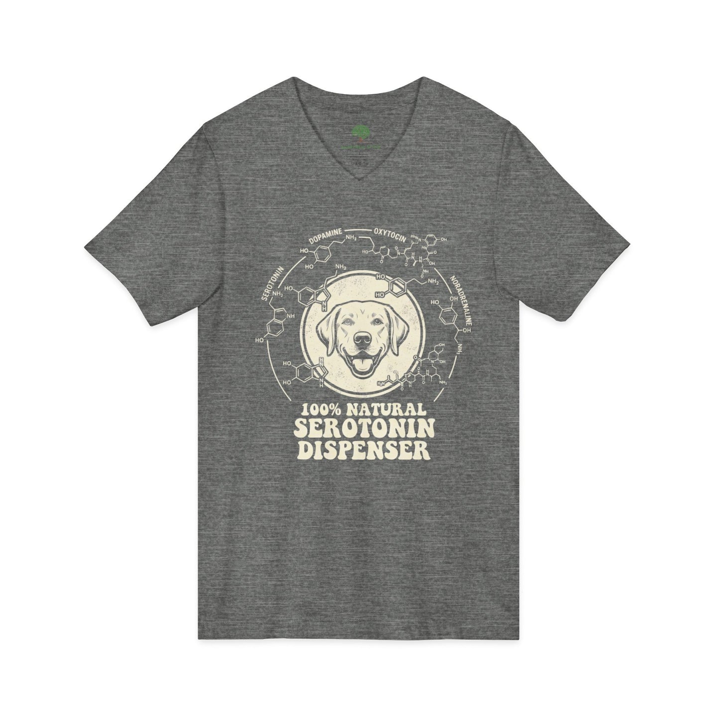 Dispenser Dog T-Shirt — 100% Natural Retro Pup Graphic Tee