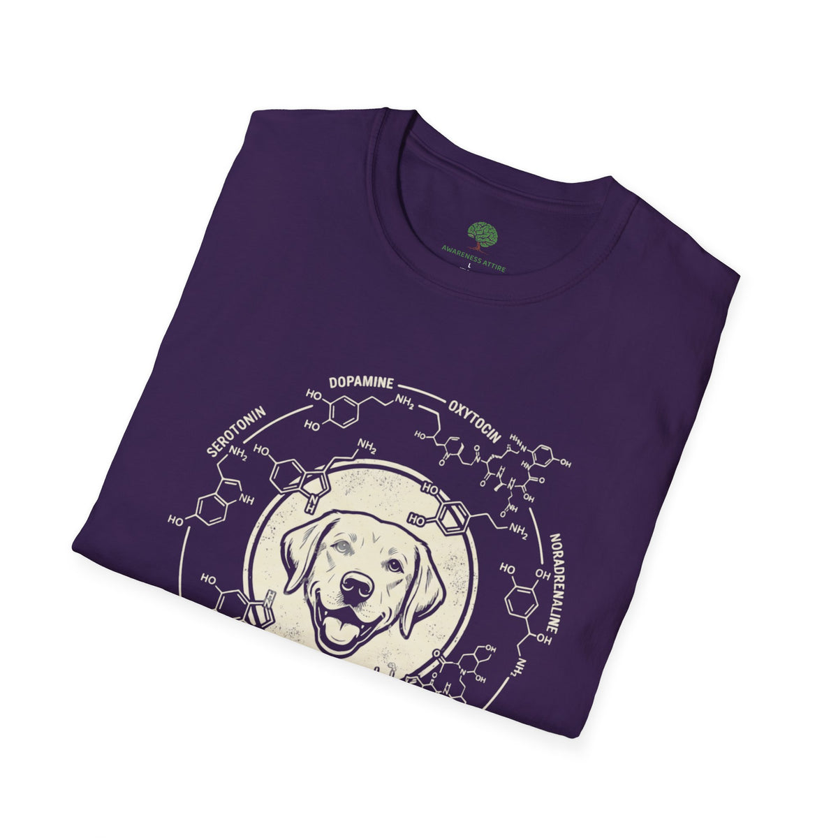 Dog 100% Natural Serotonin Dispenser / Mental Health Awareness Tee / Awareness Attire