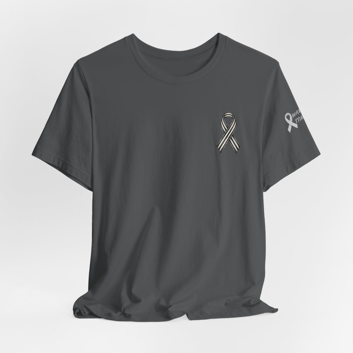 Re-Calibrating Ribbon Tee — Awareness Support Short Sleeve Shirt