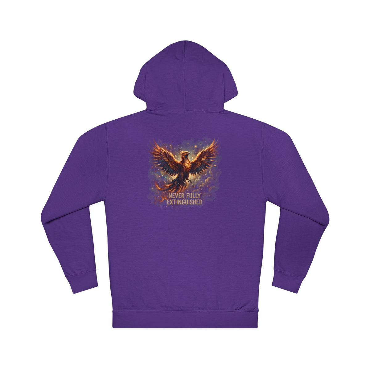 Phoenix Rising Never Full Extinguished Inspirational Mental Health Hoodie
