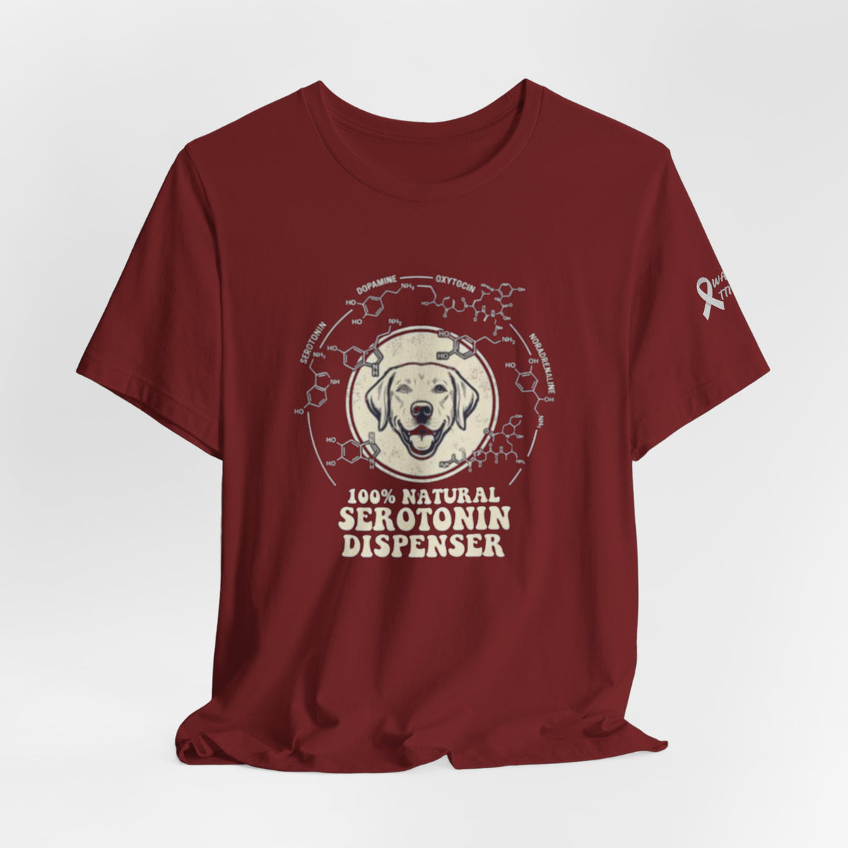 Dog: 100% Natural Serotonin Dispenser Graphic T-Shirt | Emotional Support Pet Apparel
