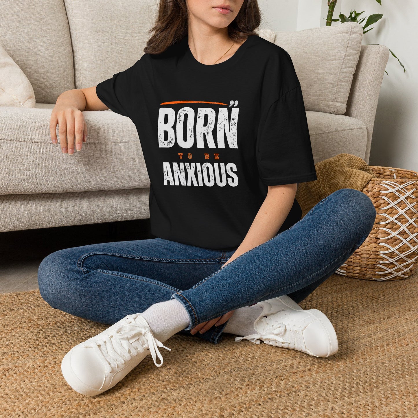 Born To Be Anxious Graphic Tee | Relatable Anxiety Apparel