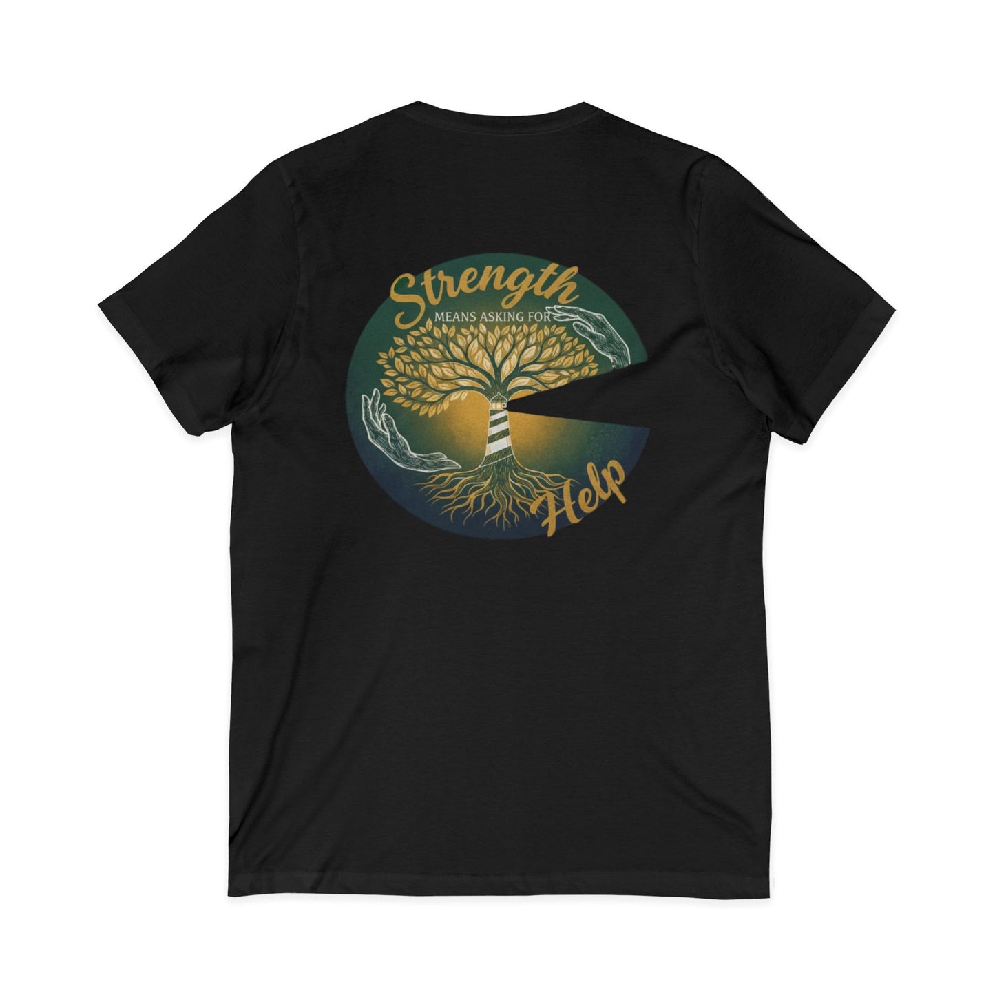 Strength Means Asking For Help V Neck