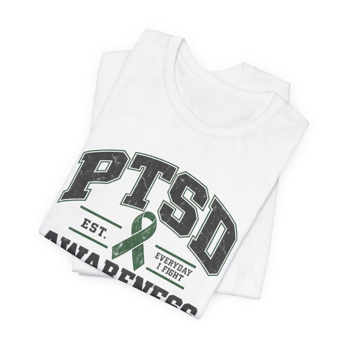 PTSD Awareness Athletic Department Green Ribbon Tee