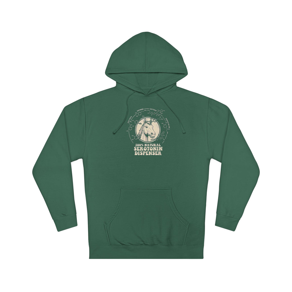 Horse 100% Natural Serotonin Dispenser T-Shirt | Equestrian Mental Health Graphic Tee