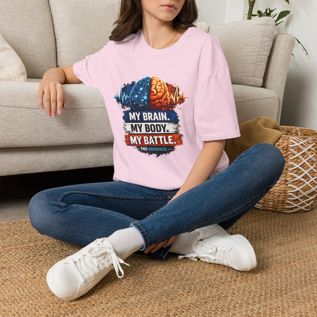 Brain Battle T-Shirt — “My Brain. My Body. My Battle.” Mental Health Awareness Tee