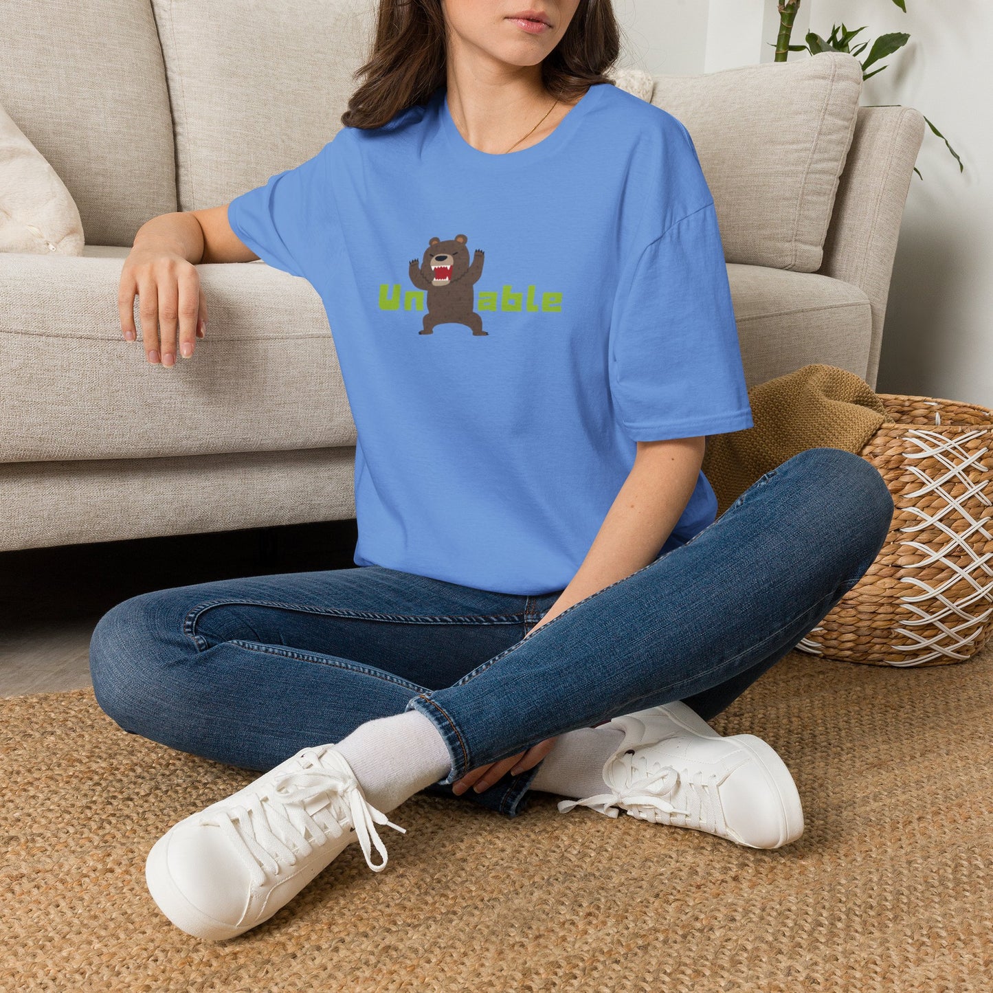 Unberable Graphic Tee | Sarcastic Cartoon Bear