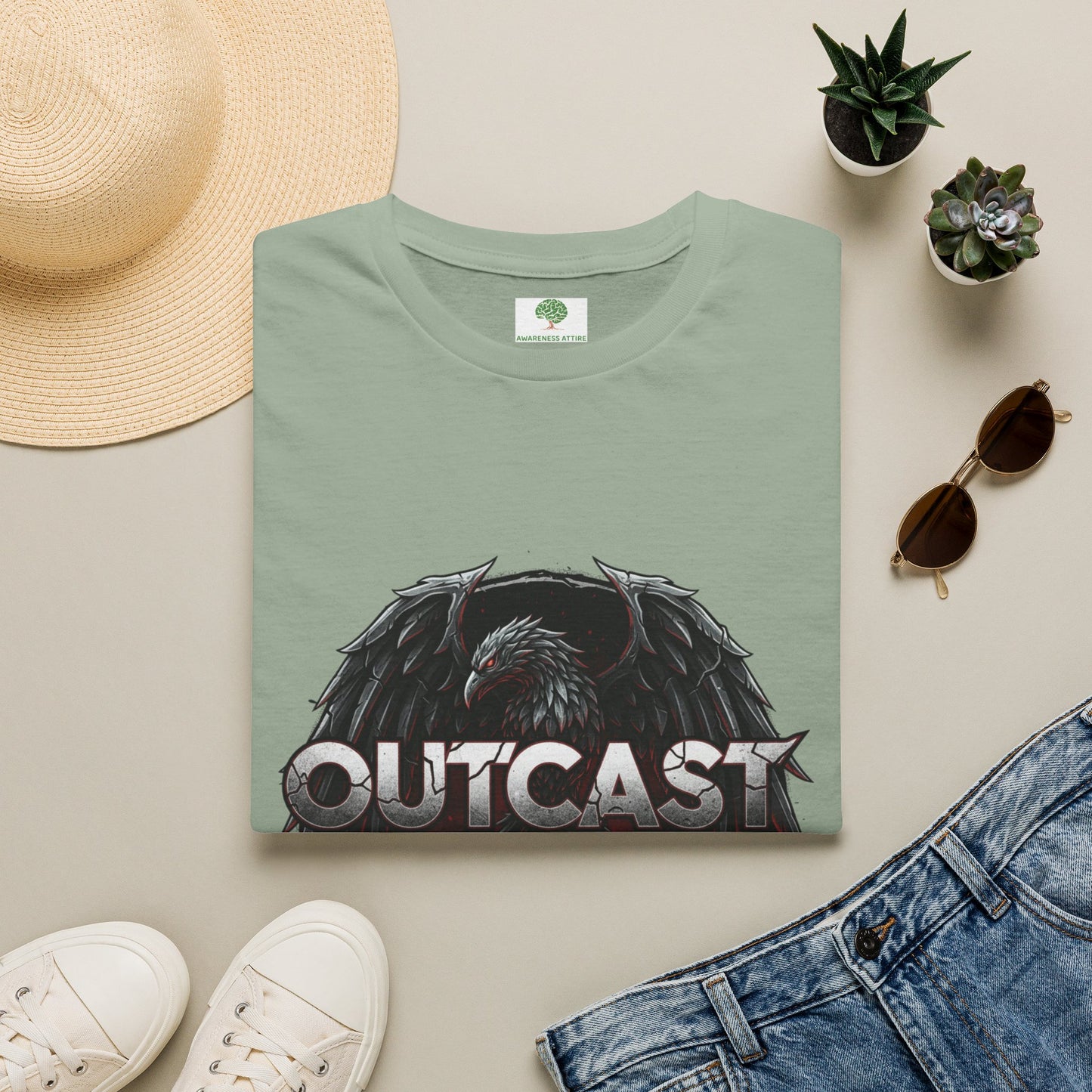 Outcast Revival Band Tee — Gothic Rock Concert Shirt