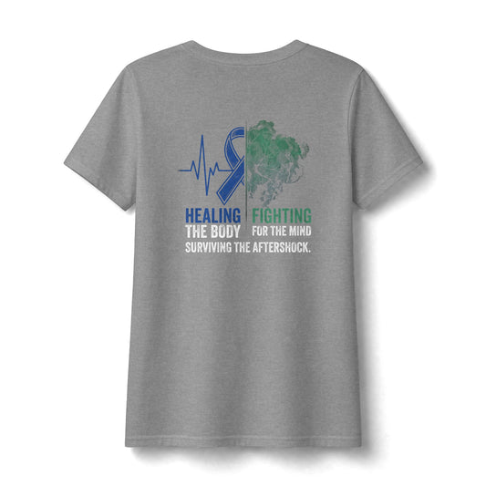 Surviving The Aftershock V Neck | Post-Stroke Depression & Recovery Heavyweight V Neck