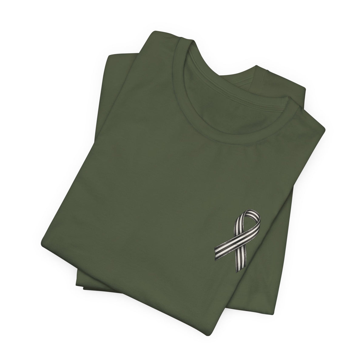 Re-Calibrating Ribbon Tee — Awareness Support Short Sleeve Shirt