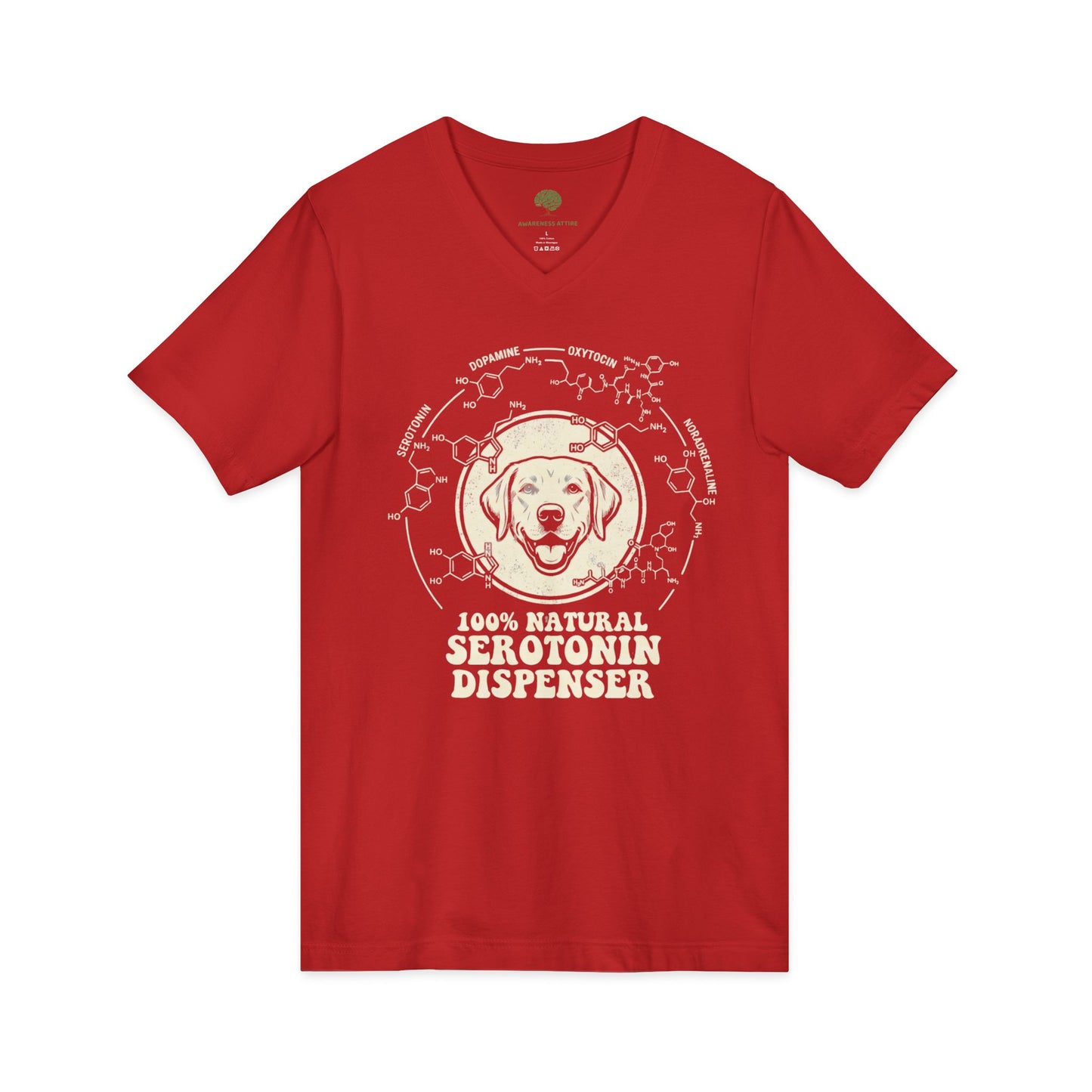 Dispenser Dog T-Shirt — 100% Natural Retro Pup Graphic Tee