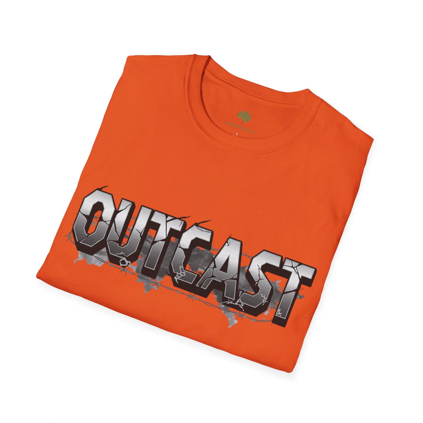 "Outcast" T-Shirt | Minimalist Typography Slogan Tee