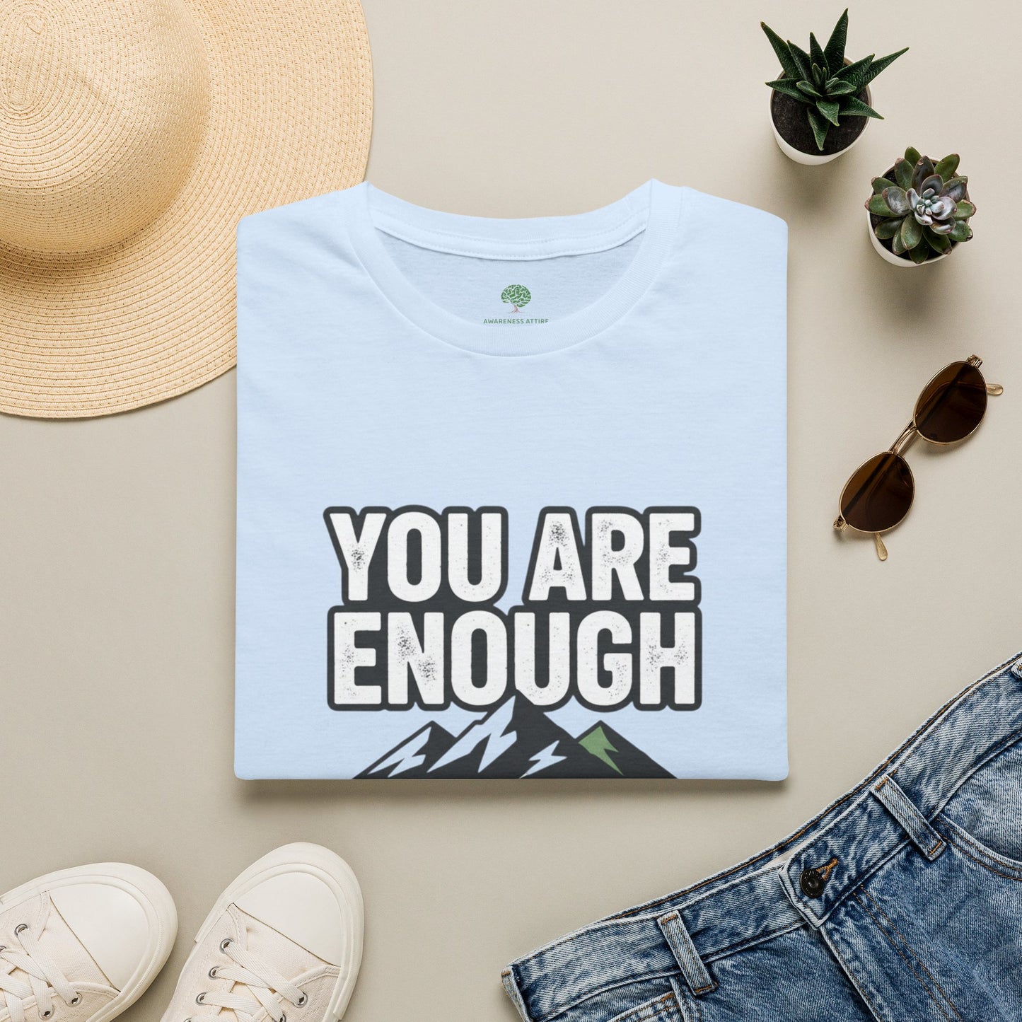 You Are Enough Tee — Motivational Mountain T-Shirt (“Prove Them Wrong”)