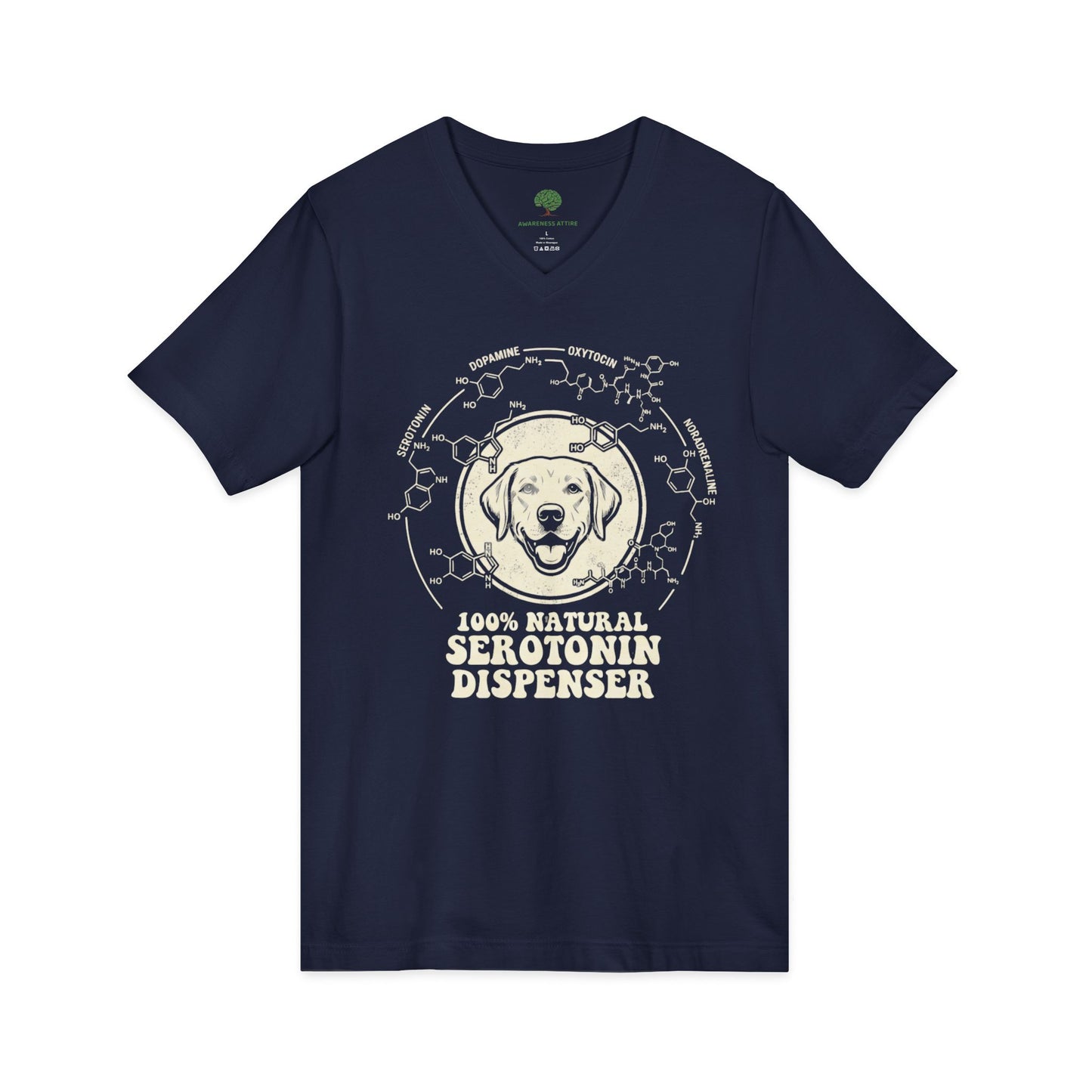 Dispenser Dog T-Shirt — 100% Natural Retro Pup Graphic Tee