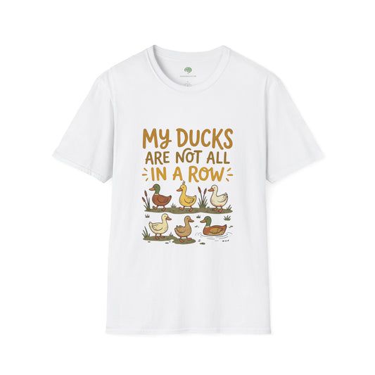 Fun mental health awareness shirt with cute ducks not in a row