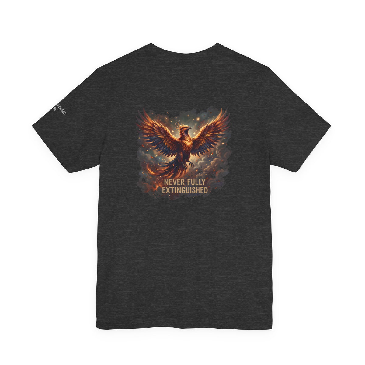 Never Fully Extinguished Phoenix Mental Health Graphic Tee