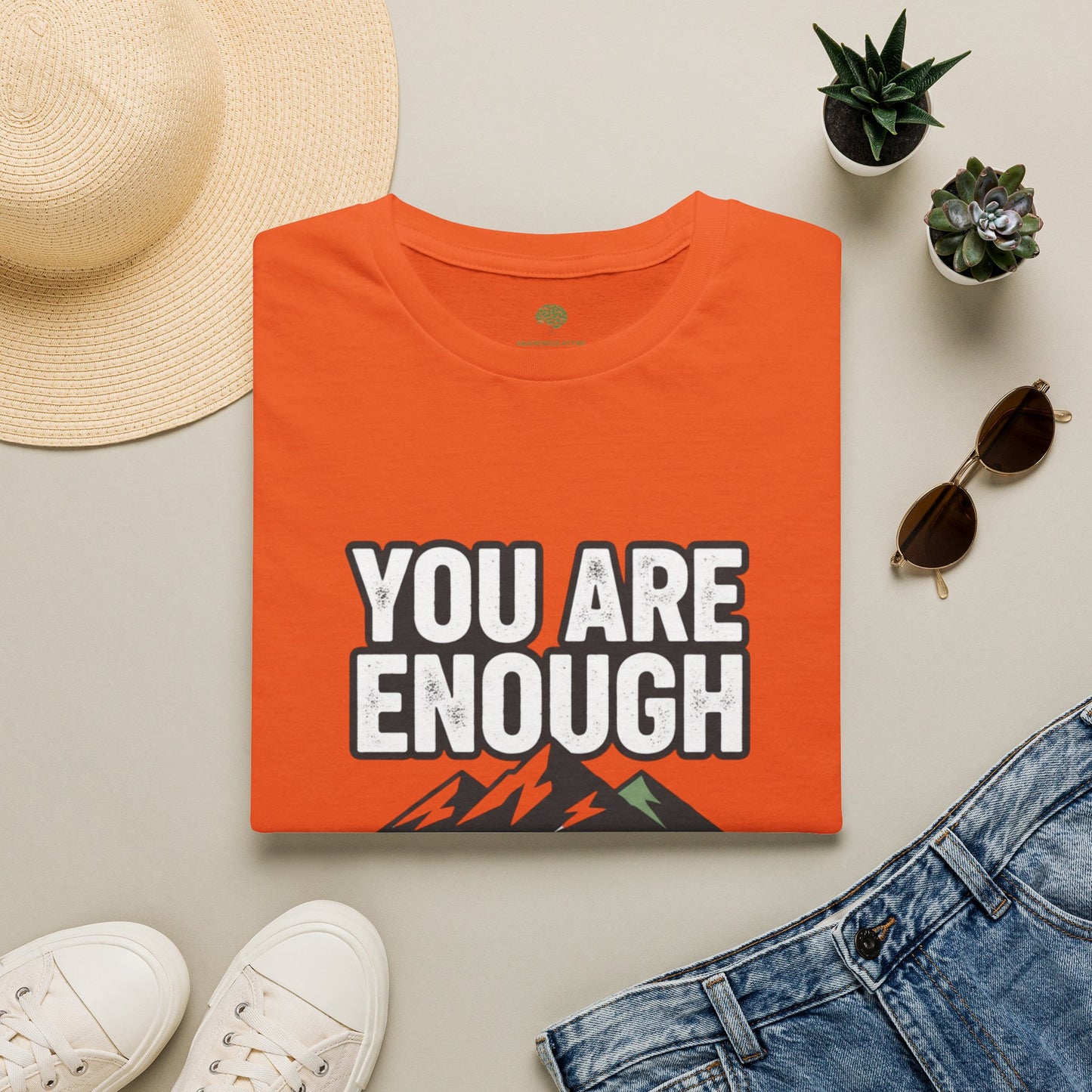 You Are Enough Tee — Motivational Mountain T-Shirt (“Prove Them Wrong”)
