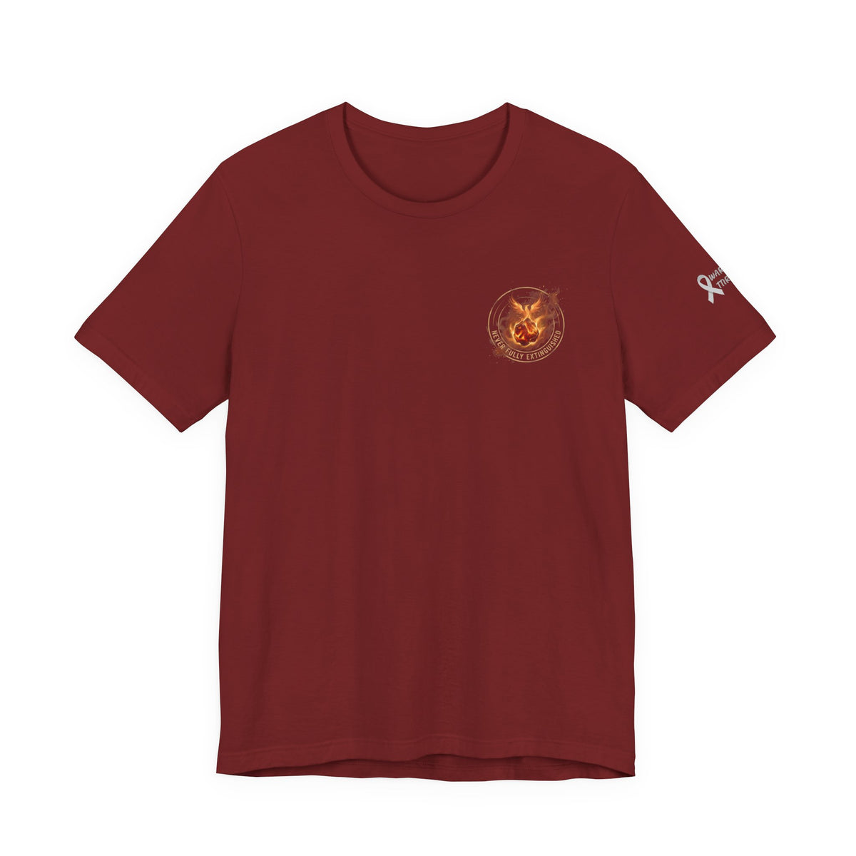 Never Fully Extinguished Phoenix Mental Health Graphic Tee