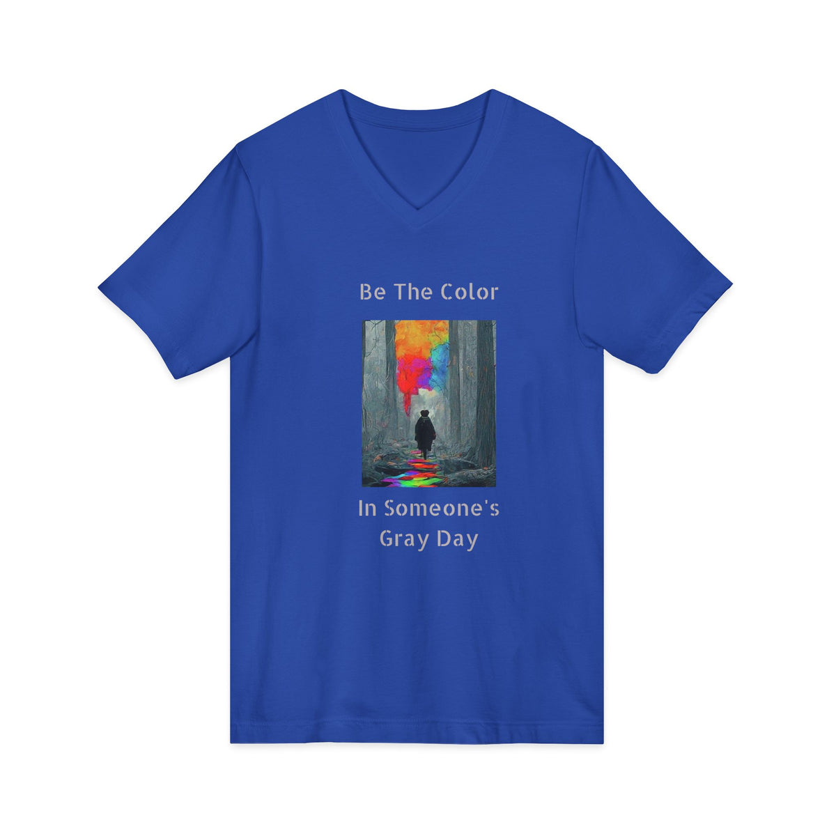 Unisex Be the Color V-Neck Tee