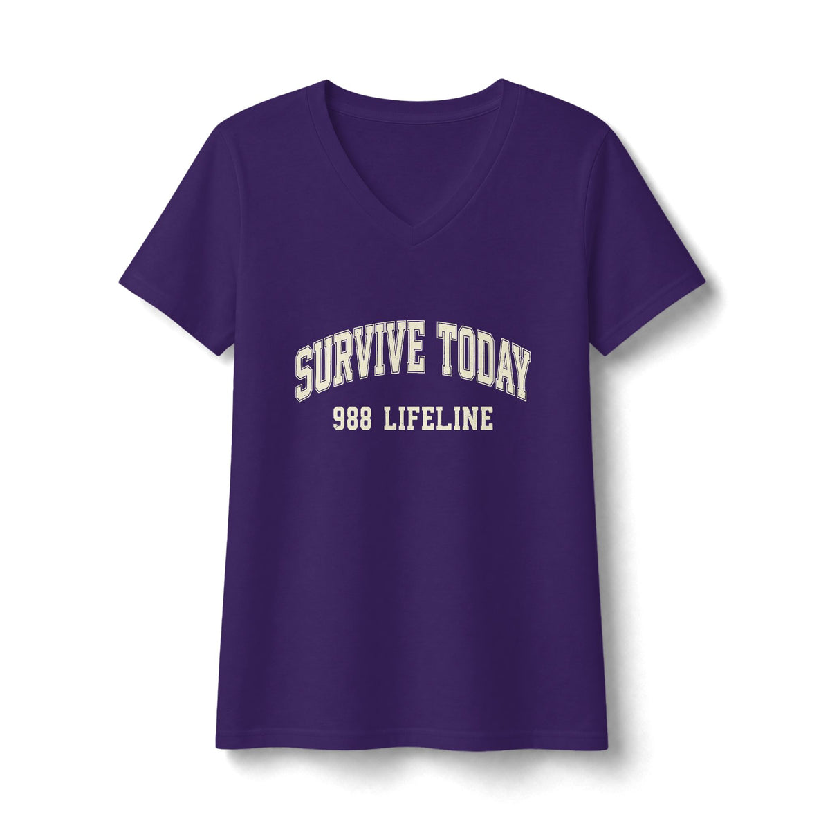 Survive Today 988 Lifeline V-Neck/Suicide Awareness