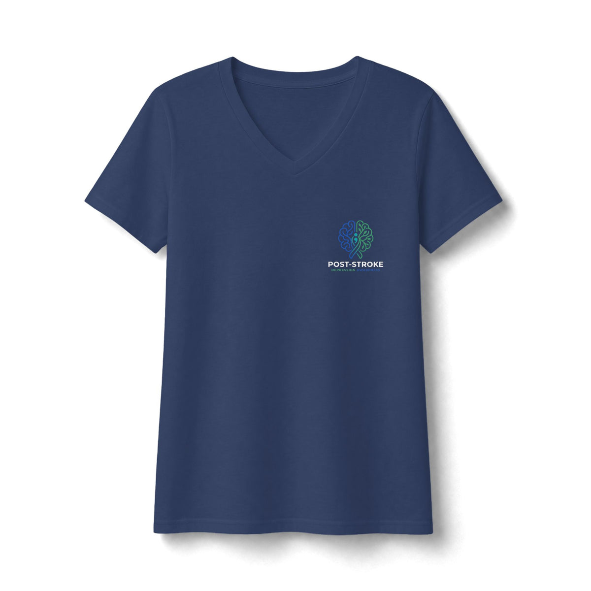 The Storm Cleared  V Neck| Post-Stroke Depression & Neuroplasticity V Neck