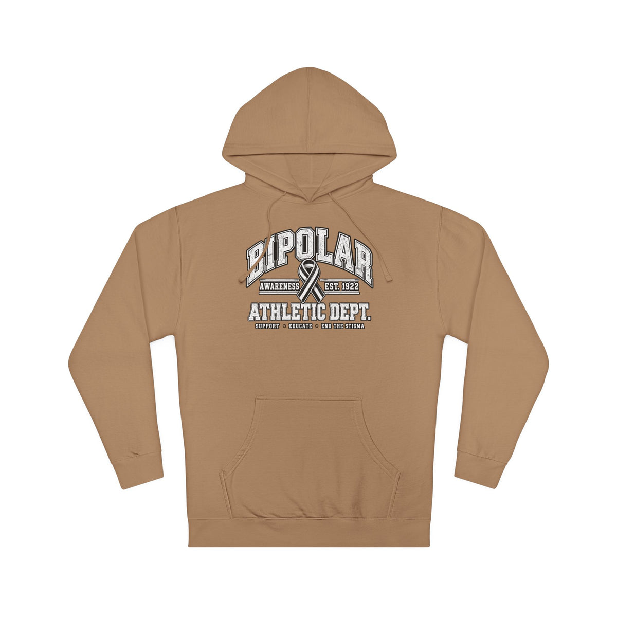 Bipolar Athletic Dept. Hoodie — Retro Varsity Mental Health Awareness Sweatshirt