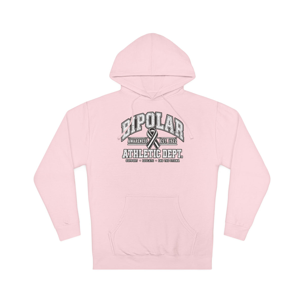 Bipolar Athletic Dept. Hoodie — Retro Varsity Mental Health Awareness Sweatshirt