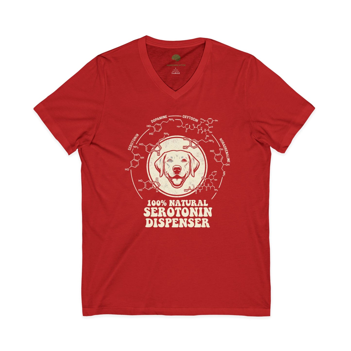Dispenser Dog T-Shirt — 100% Natural Retro Pup Graphic Tee
