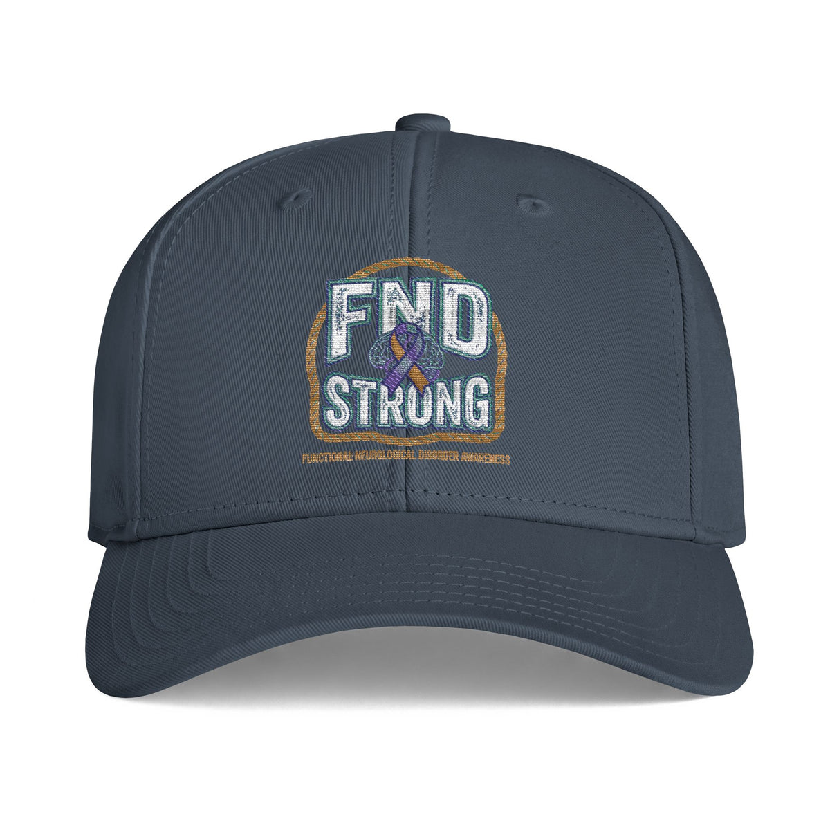 FND Strong Embroidered Cap – FND Awareness Ribbon Icon Hat