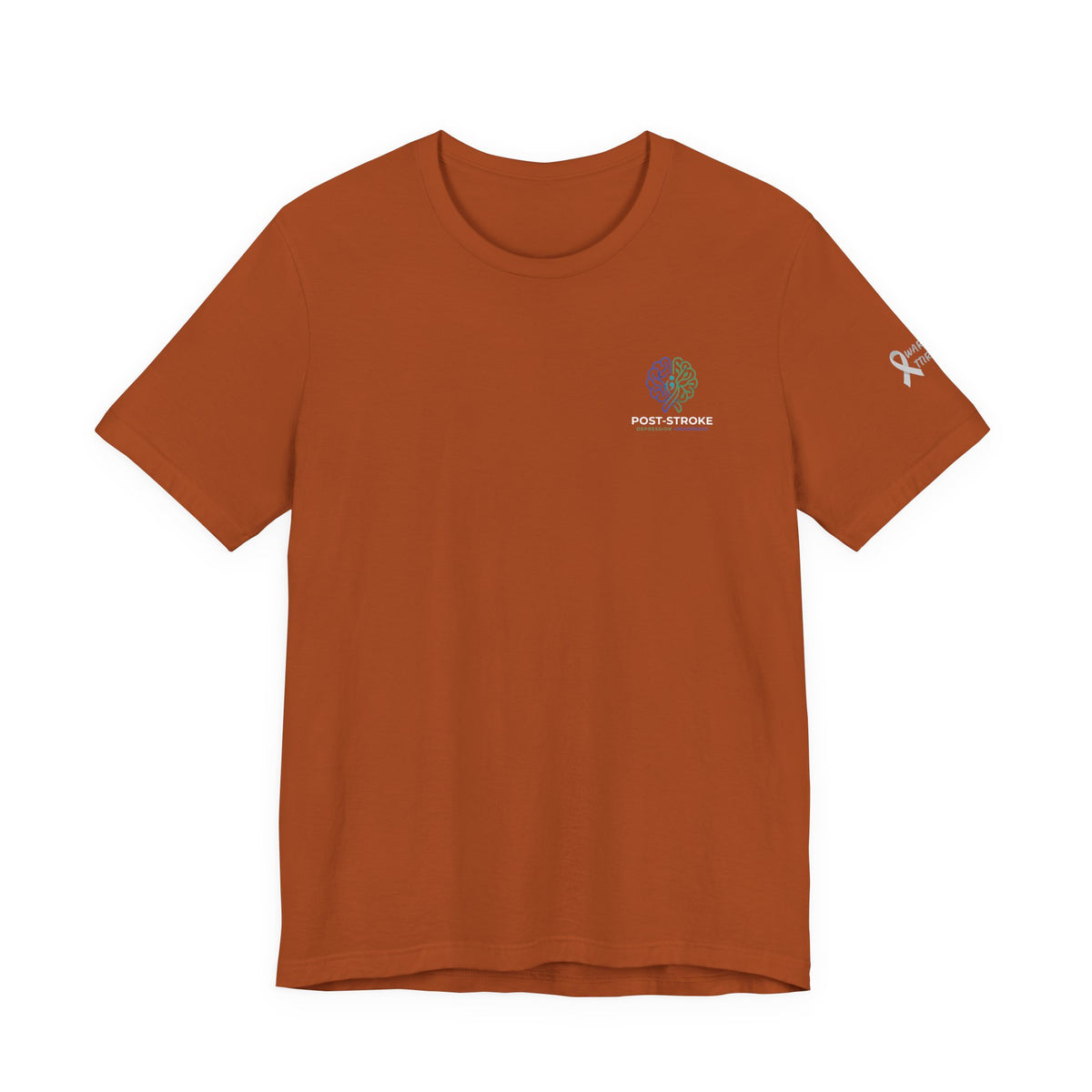 Rebuilding The Network Tee | Post-Stroke Depression & Neuroplasticity Heavyweight T-Shirt