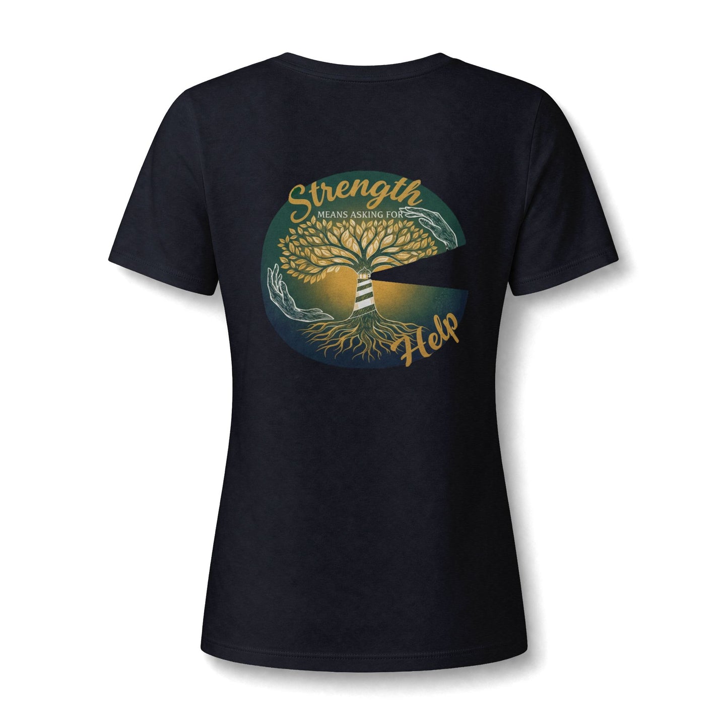 Strength Means Asking For Help V Neck