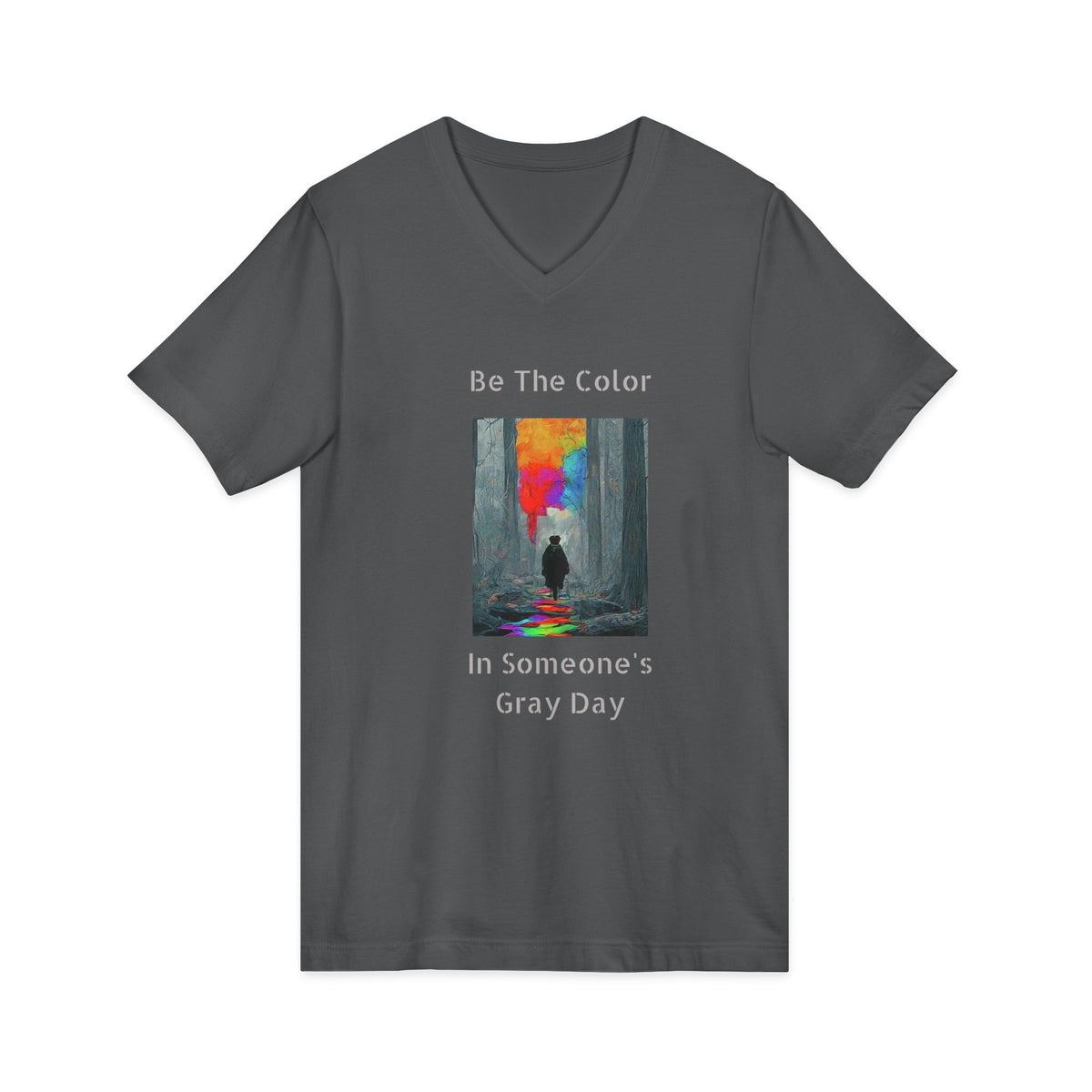 Unisex Be the Color V-Neck Tee