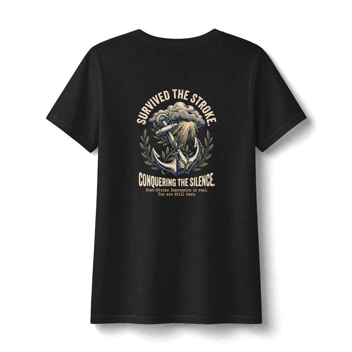 Survived The Stroke V Neck | Post-Stroke Depression & Recovery V Neck