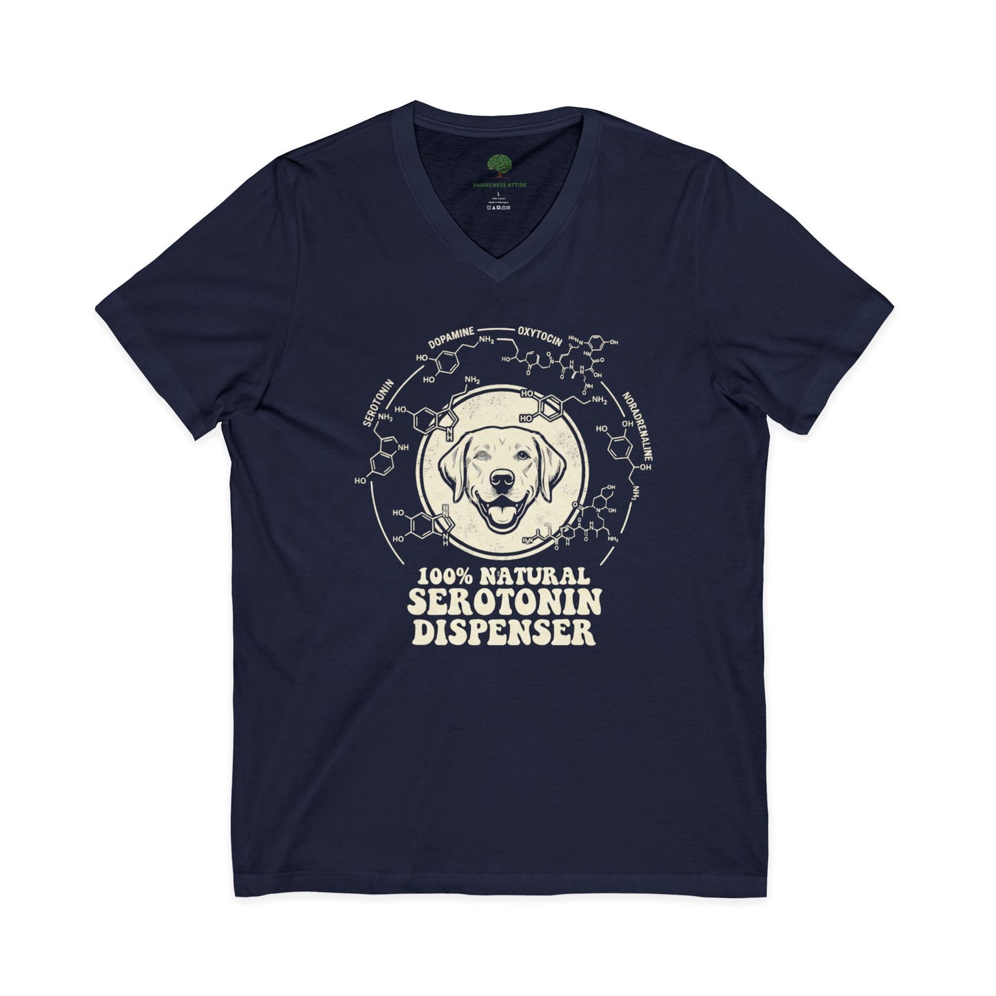Dispenser Dog T-Shirt — 100% Natural Retro Pup Graphic Tee