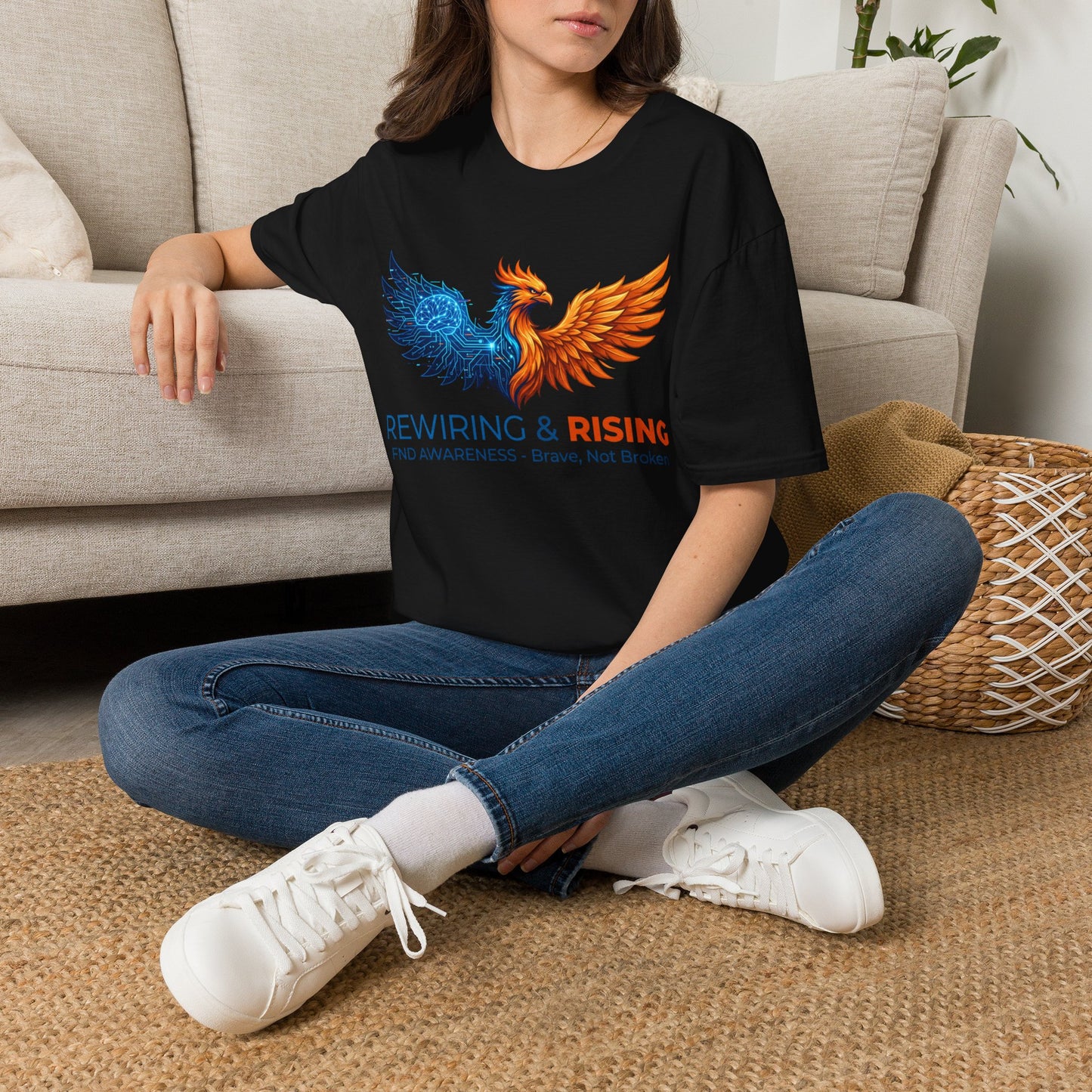 Rewiring & Rising FND Awareness Phoenix Tee