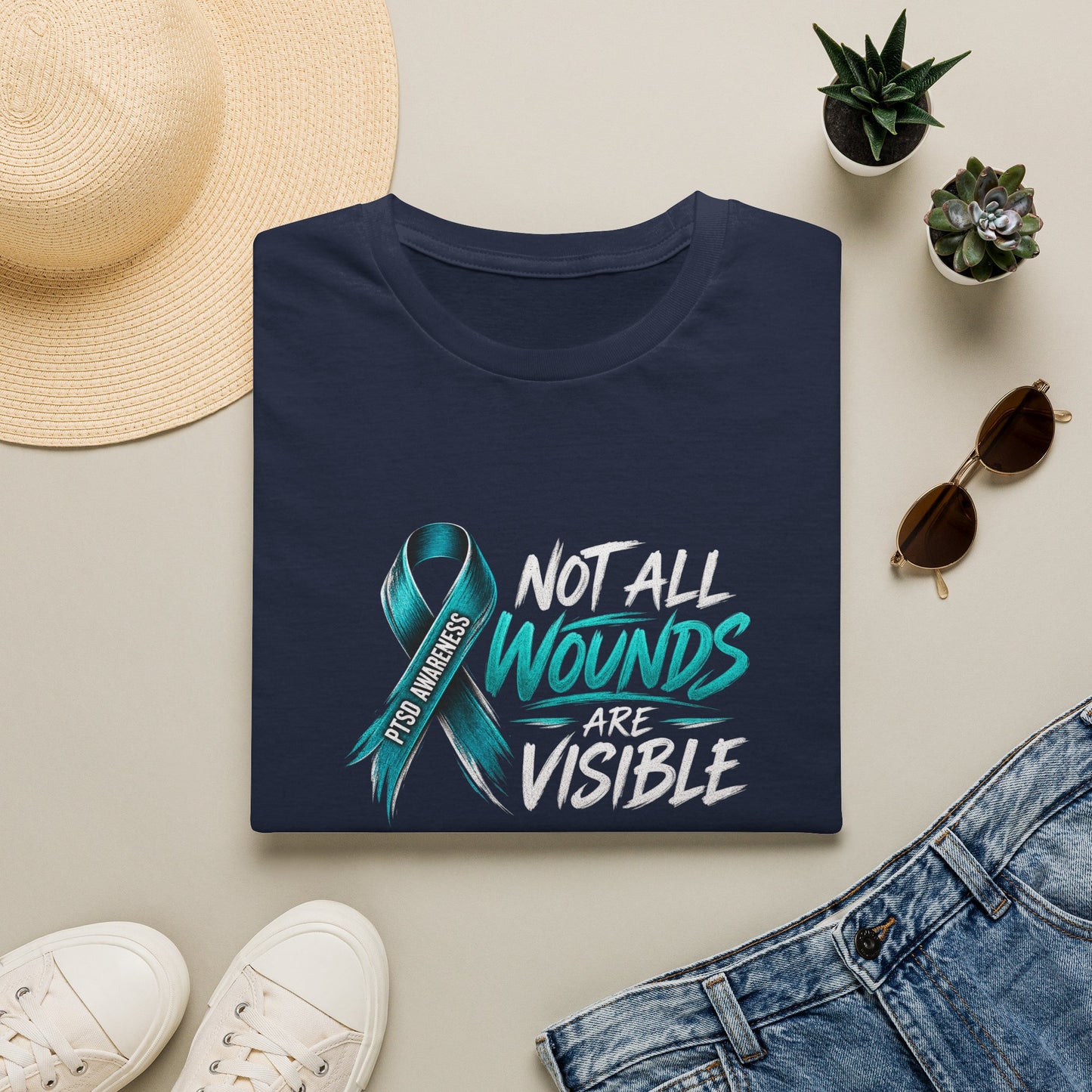 The Battle You Can't See - PTSD Awareness Tee Awareness Attire