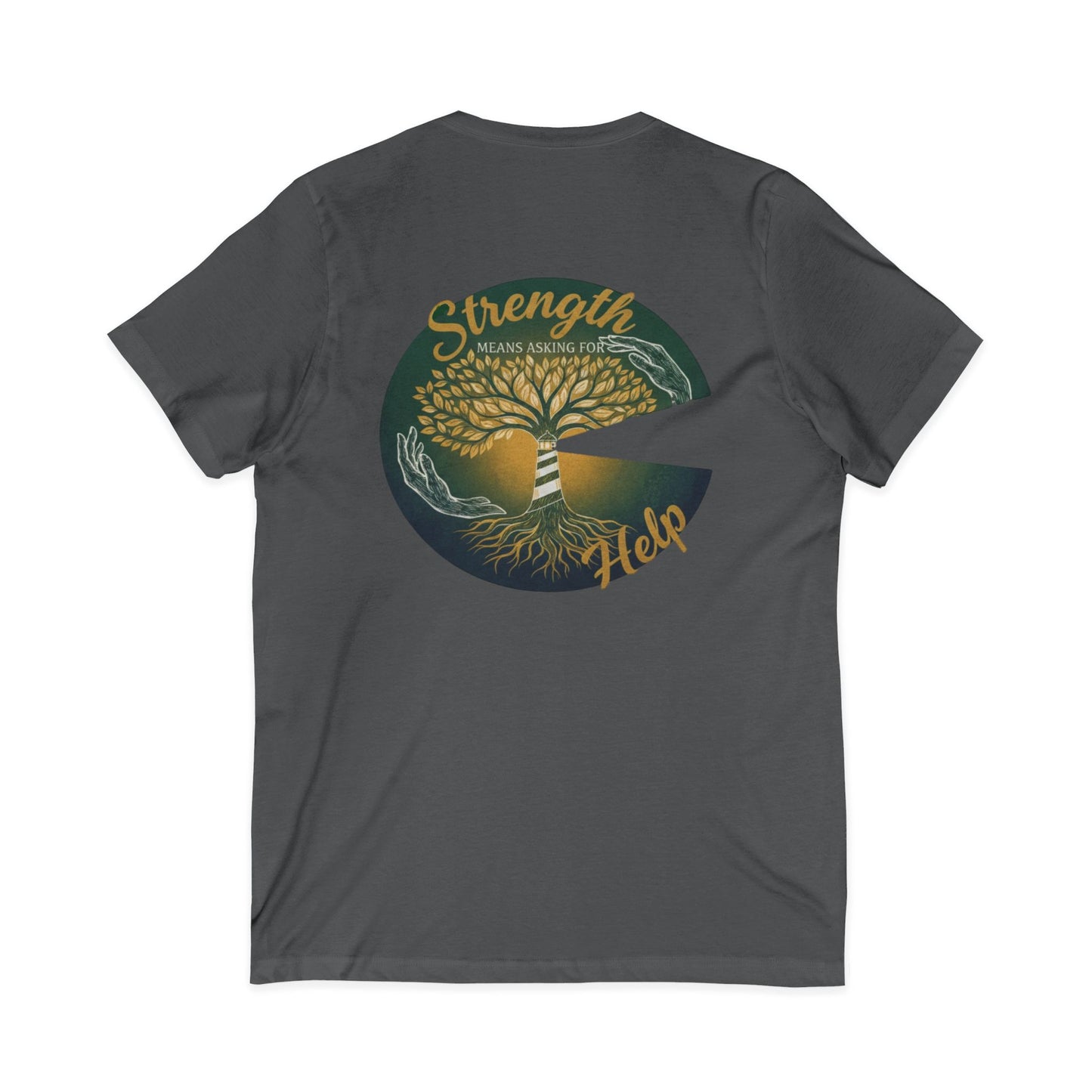 Strength Means Asking For Help V Neck