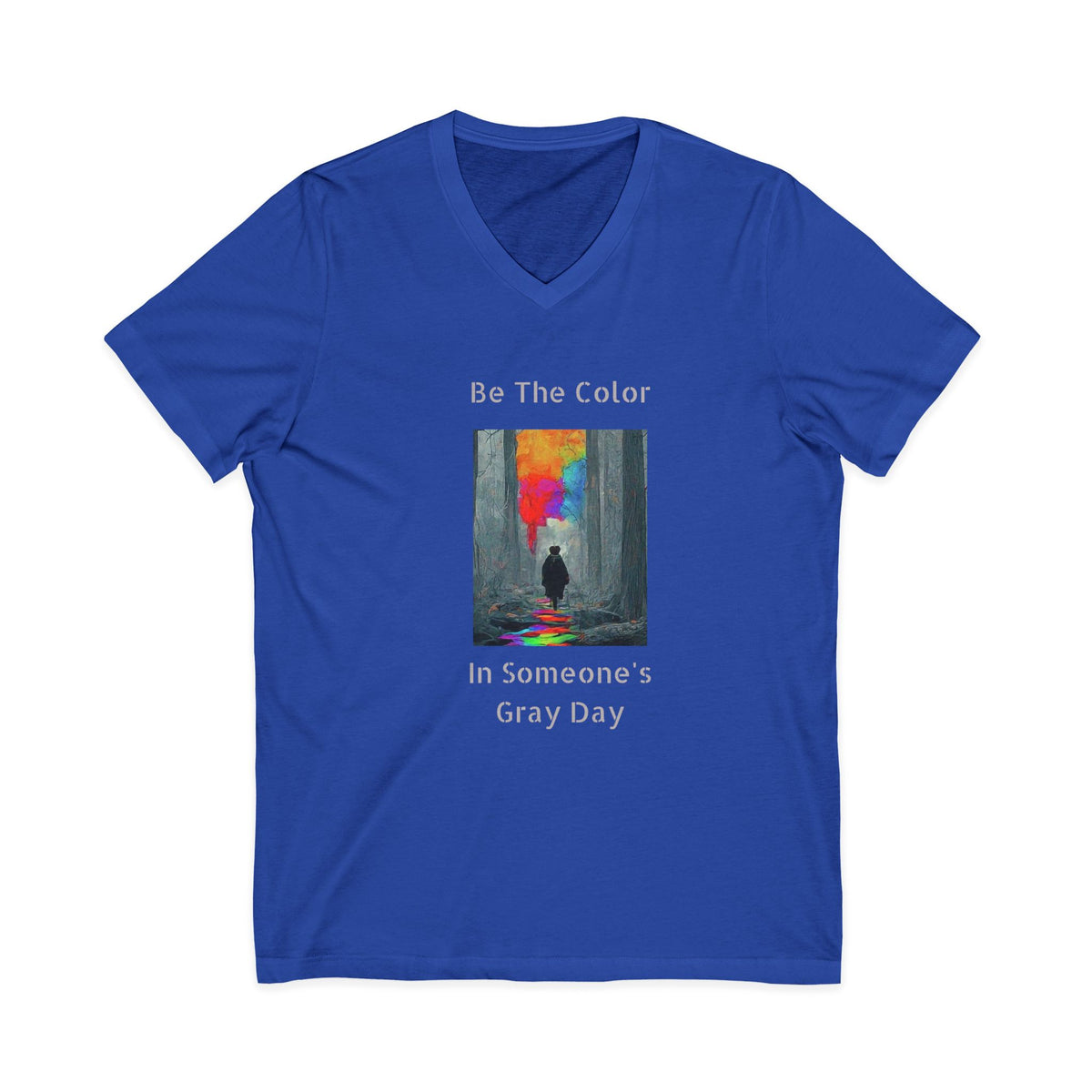 Unisex Be the Color V-Neck Tee