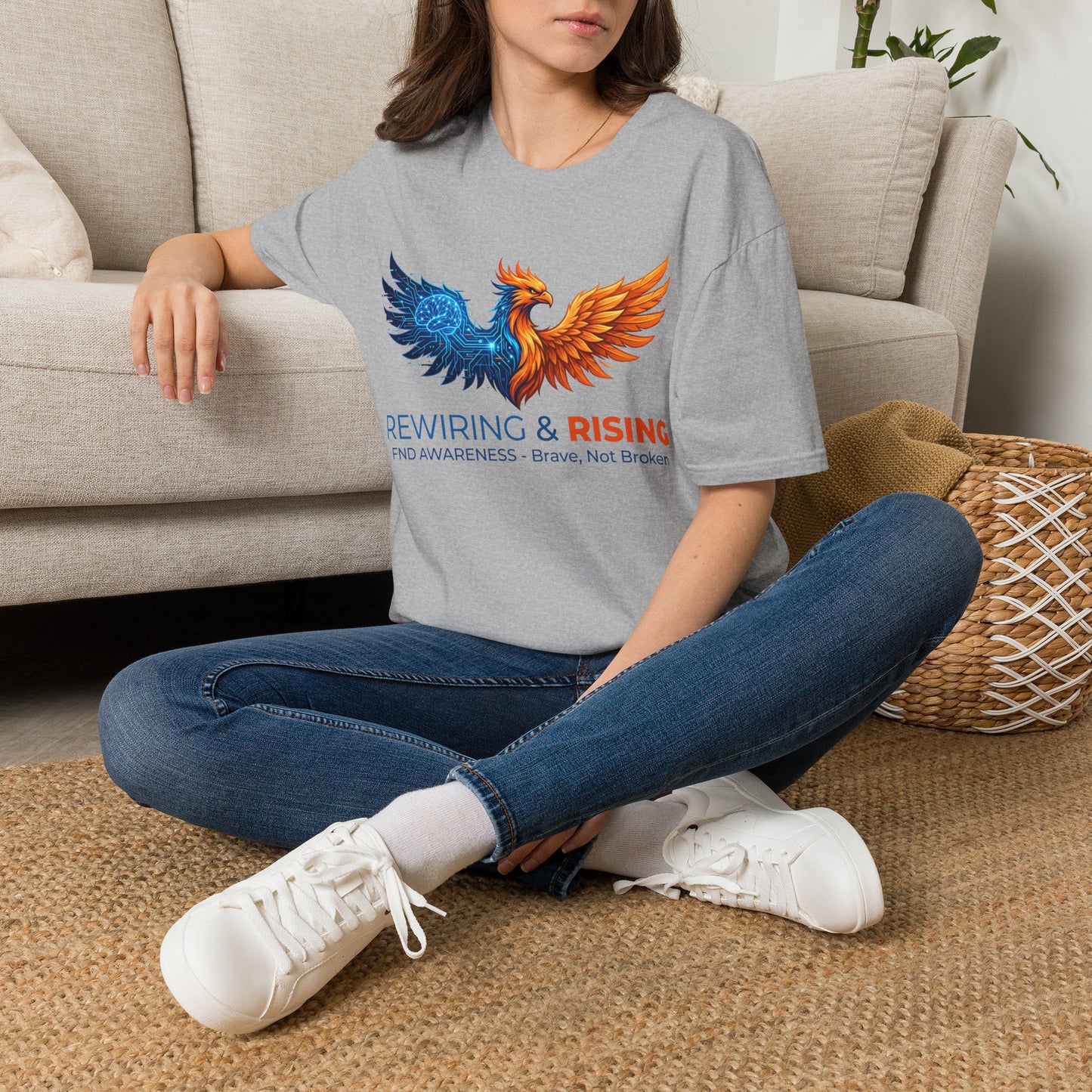 Rewiring & Rising FND Awareness Phoenix Tee