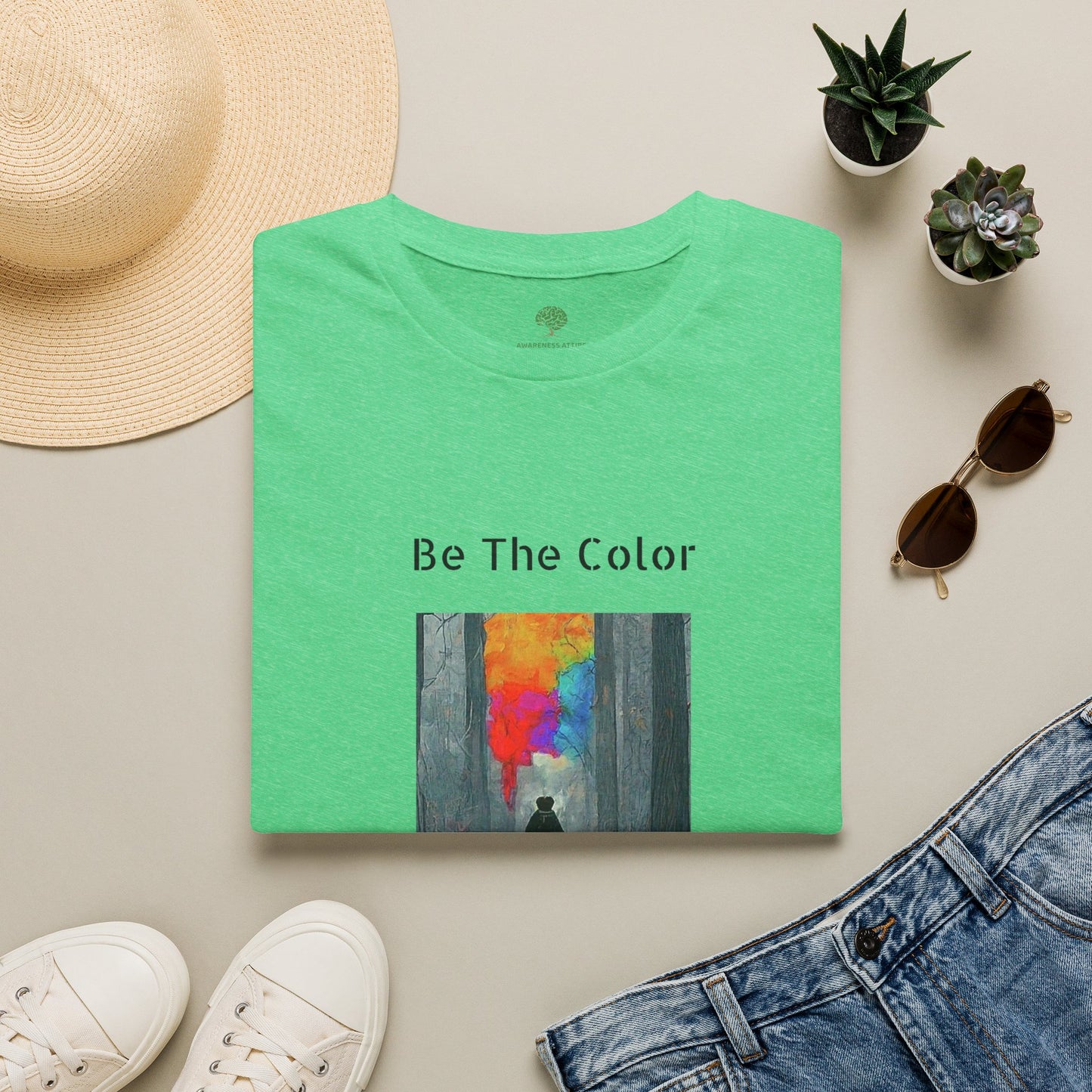 Be The Color Graphic Tee | Positivity & Kindness Apparel