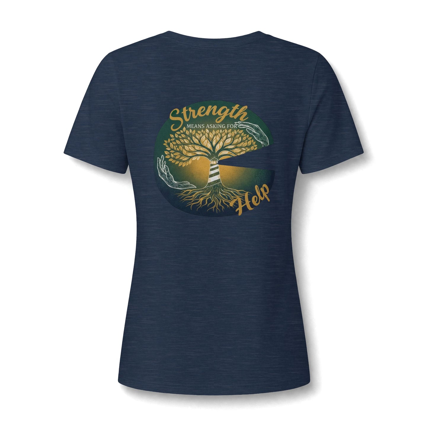 Strength Means Asking For Help V Neck