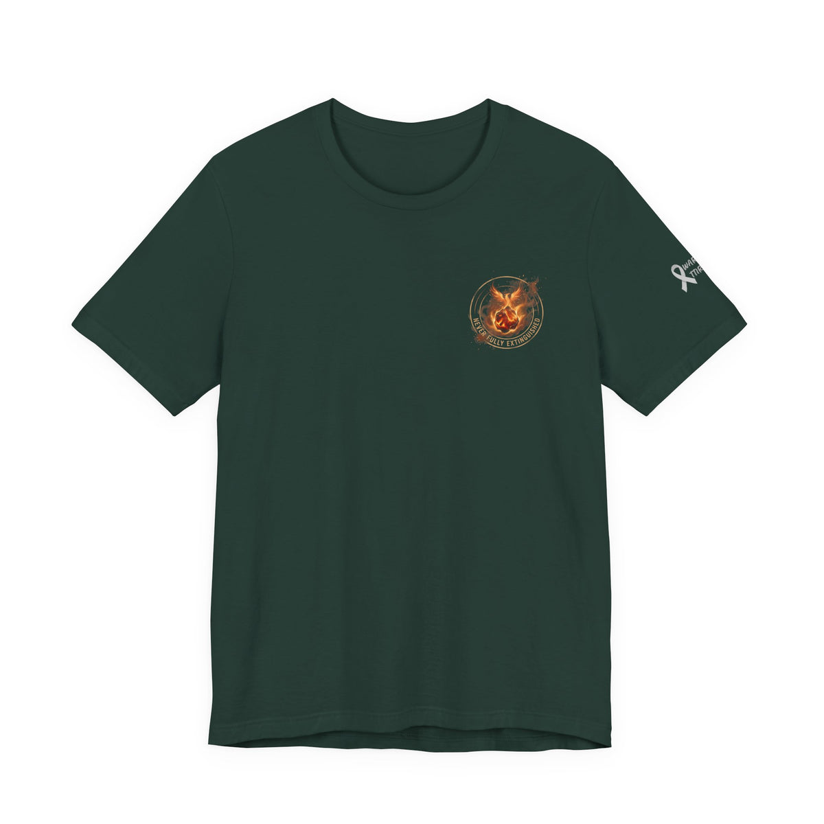 Never Fully Extinguished Phoenix Mental Health Graphic Tee