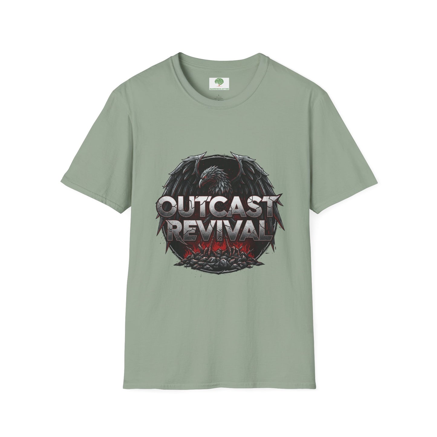 Outcast Revival Band Tee — Gothic Rock Concert Shirt